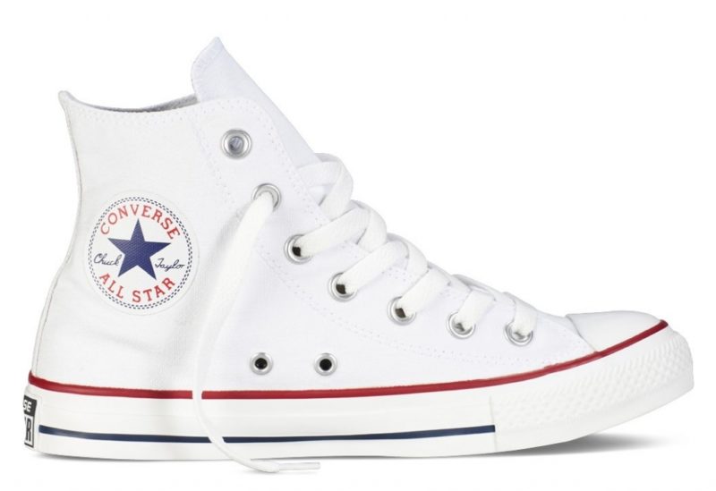 Converse All Star высокие белые white (35-45). Конверс Ол Стар