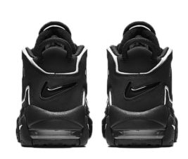 Nike Air More Uptempo черные с белым 40-45