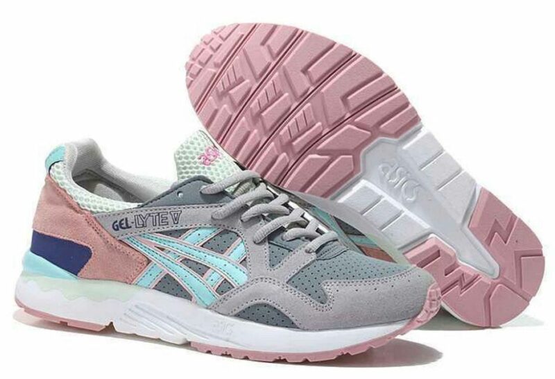 Asics Gel Lyte 5 серые с зеленым (36-40)